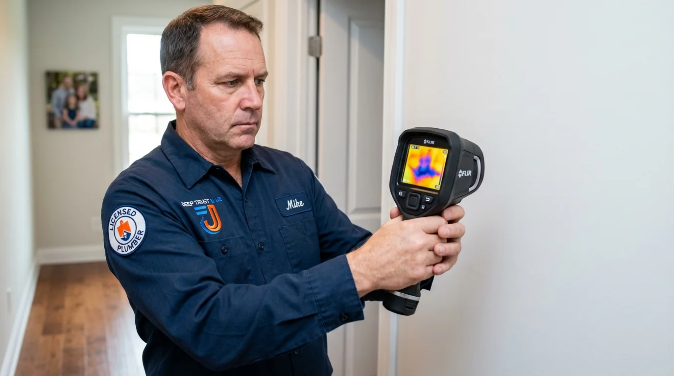Thermal imaging leak detection by Johns Plumbing LLC in Oronogo